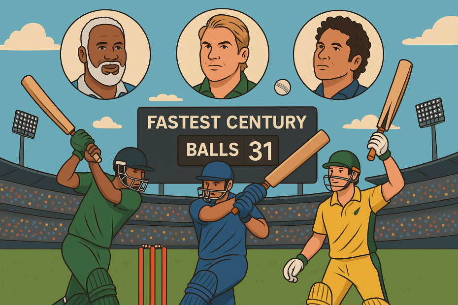 Fastest Century in ODI: Top Records, Legends and Match Moments