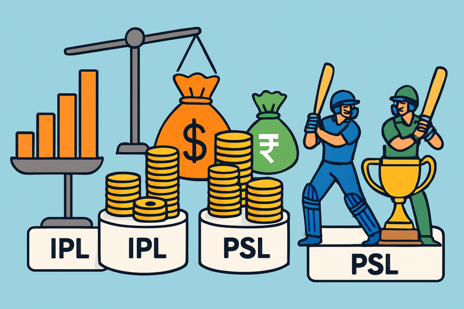 Compare ipl vs psl: scale, money, competitiveness