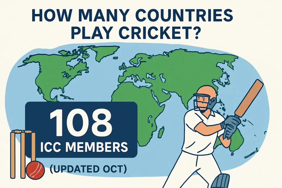 How Many Countries Play Cricket? 108 ICC Members (Updated Oct)