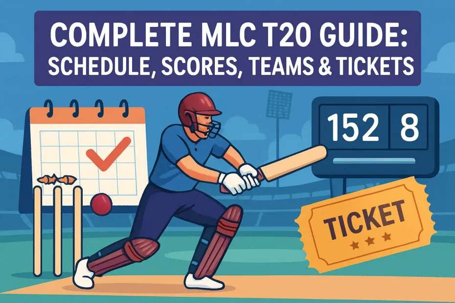 Complete mlc t20 Guide: Schedule, Scores, Teams & Tickets